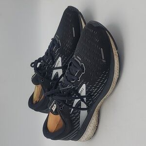 Women's Brooks Ghost 13 Running Athletic Shoes Black & Grey Size 8.5